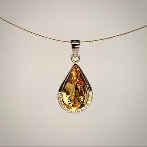 925 Sterling Silver Tear Drop Pendant